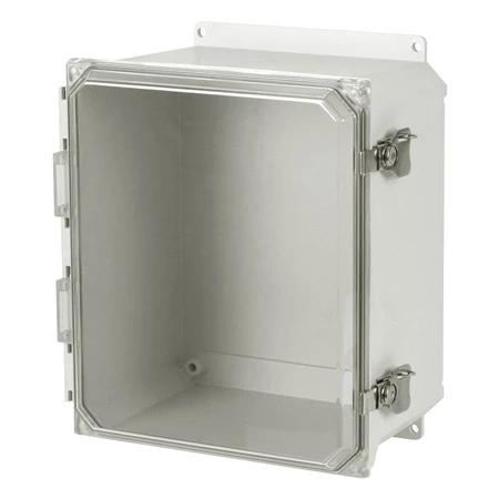 Fiberglass Enclosure Solid/Clear Cover, NEMA3R/4X Indoor/Outdoor 3 Fiberglass Enclosure Solid/Clear Cover, NEMA3R/4X Indoor/Outdoor